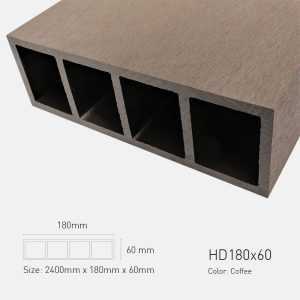 Lam Gỗ Nhựa Ngoài Trời TPWood HD180x60-Coffee