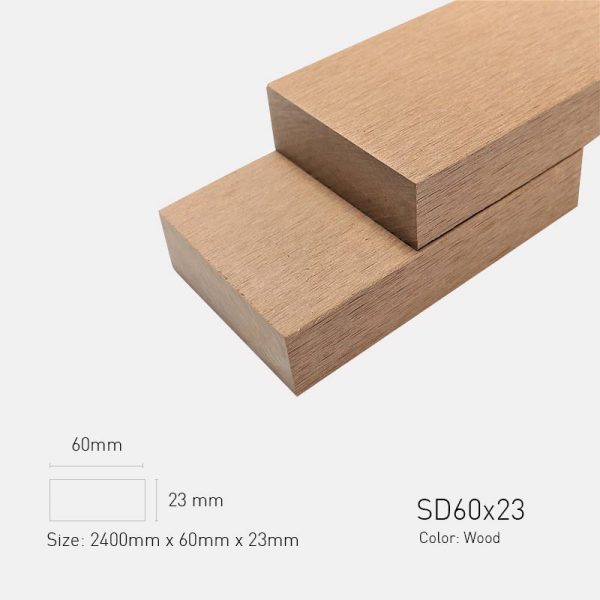 Lam Gỗ Nhựa Ngoài Trời TPWood SD60x23-Wood