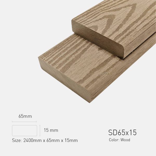 Lam Gỗ Nhựa Ngoài Trời TPWood SD65x15-Wood