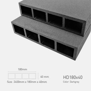 Gỗ Nhựa TPwood HD180x40-darkgrey