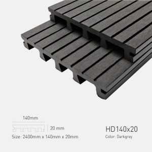 Sàn Gỗ Ngoài Trời TPWood HD140x20-Darkgrey