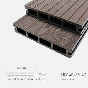 Sàn Gỗ Ngoài Trời TPWood HD140x25-4S-Coffee