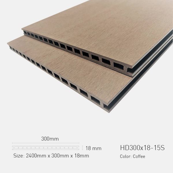 Sàn Gỗ Ngoài Trời TPWood HD300x18-15S-Cofffee