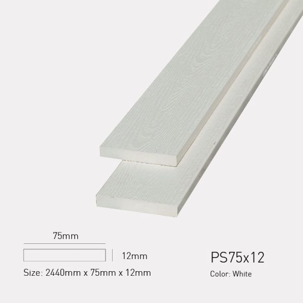 Gỗ Nhựa Awood PS75x12-White