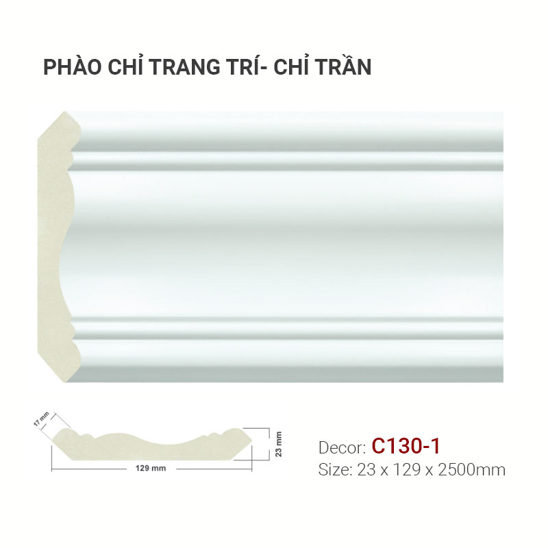Phào Chỉ Trang Trí Cổ Trần C130-1