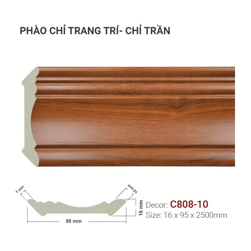 Phào Chỉ Trang Trí Cổ Trần C808-10