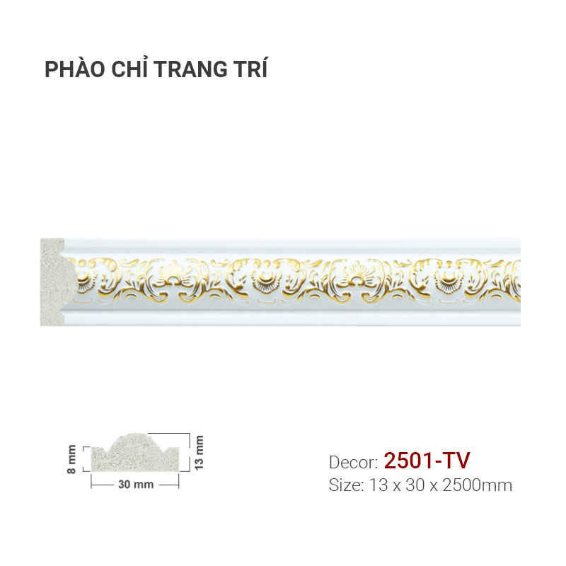Phào Chỉ Trang Trí Khung Tranh 2501-TV