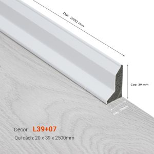 Len Tường Nhựa Cao 39mm L39+07
