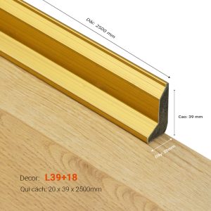 Len Tường Nhựa Cao 39mm L39+18