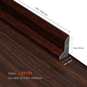 Len Tường Nhựa Cao 39mm L39+39