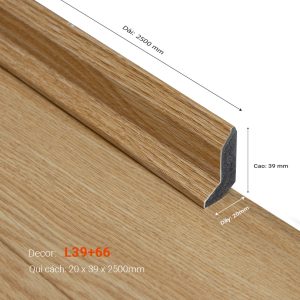 Len Tường Nhựa Cao 39mm L39+66