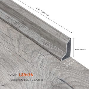 Len Tường Nhựa Cao 39mm L39+76