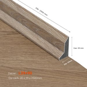 Len Tường Nhựa Cao 39mm L39+90