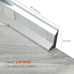 Len Tường Nhựa Cao 39mm L39+INOX