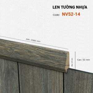 Len Chân Tường Nhựa Cao 52mm NV52-14