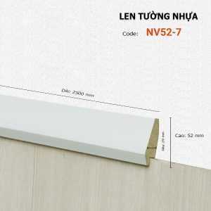 Len Chân Tường Nhựa Cao 52mm NV52-7