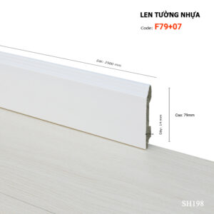 Len Chân Tường Nhựa Cao 79mm F79-07