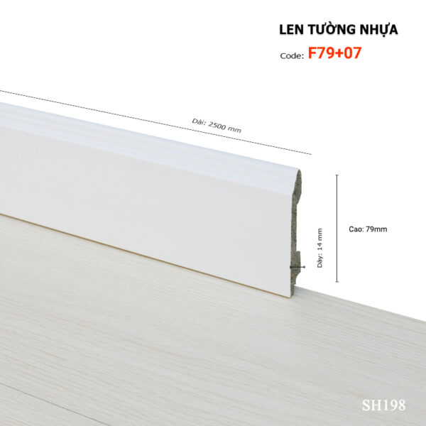 Len Chân Tường Nhựa Cao 79mm F79-07