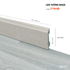 Len Chân Tường Nhựa Cao 79mm F79-08