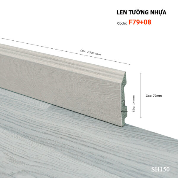 Len Chân Tường Nhựa Cao 79mm F79-08