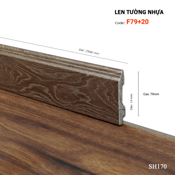 Len Chân Tường Nhựa Cao 79mm F79-170