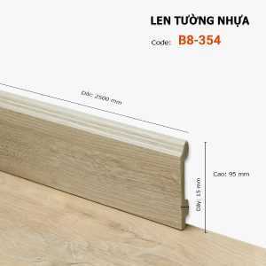 Len Chân Tường Nhựa Cao 95mm B8-38