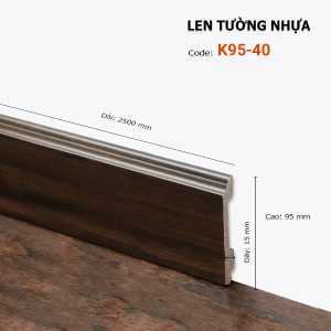 Len Chân Tường Nhựa Cao 95mm K95-40