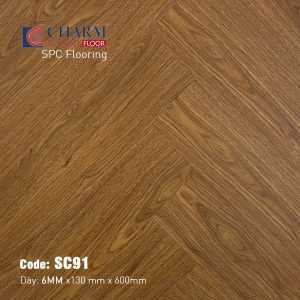 Sàn Nhựa Hèm Khóa Charm 6mm Xương Cá SC91