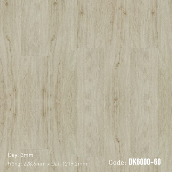 Sàn Nhựa Dán Keo Cao Cấp 3mm Aroma DK6000-60