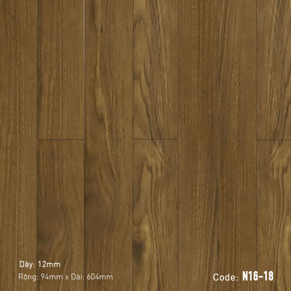 Sàn Gỗ Công Nghiệp Cao Cấp Cốt Đen N16-18