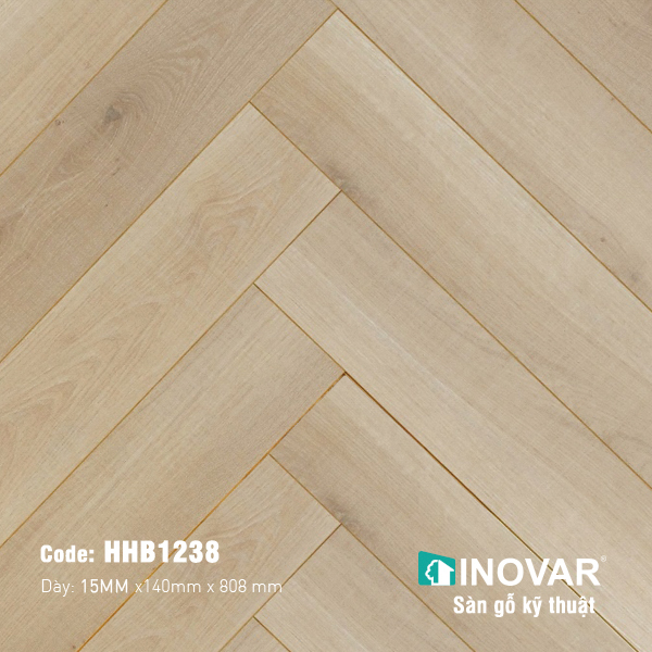 Sàn Gỗ Kỹ Thuật Engineered Xương Cá Inovar HHB1238