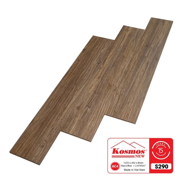 Sàn Gỗ Công Nghiệp Kosmos 8mm Bản Lớn S290