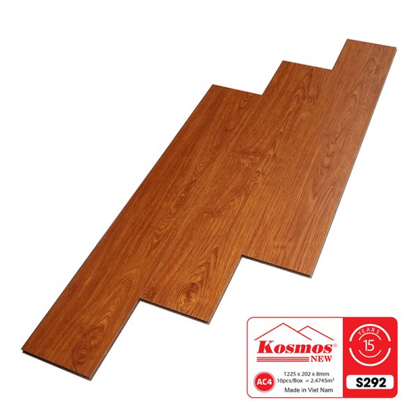 Sàn Gỗ Công Nghiệp Kosmos 8mm Bản Lớn S292