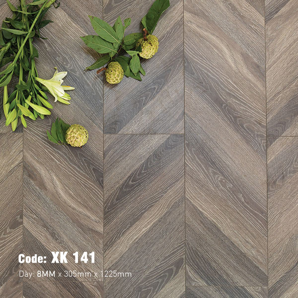 Sàn Gỗ Công Nghiệp Morser 8mm Vân Xương Cá XK141