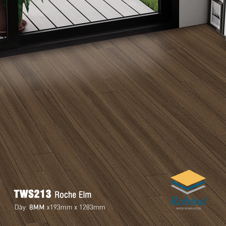 Sàn Gỗ Công Nghiệp Robina 8mm Bản Lớn TWS213