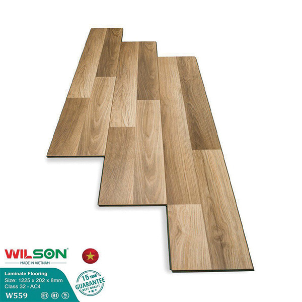 Sàn Gỗ Công Nghiệp Wilson 8mm Bản Lớn W559