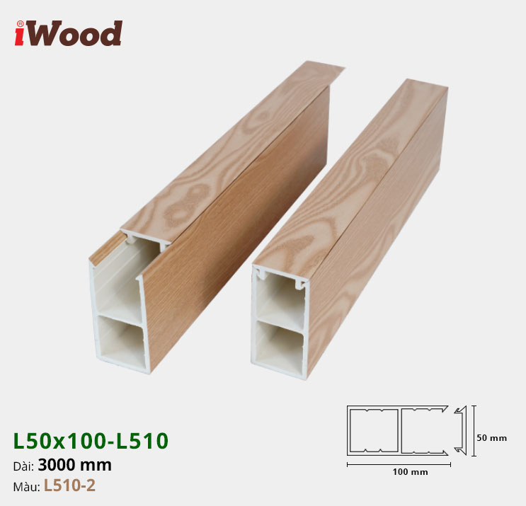 Lam Hộp Nhựa L50x100 Iwood L510-2