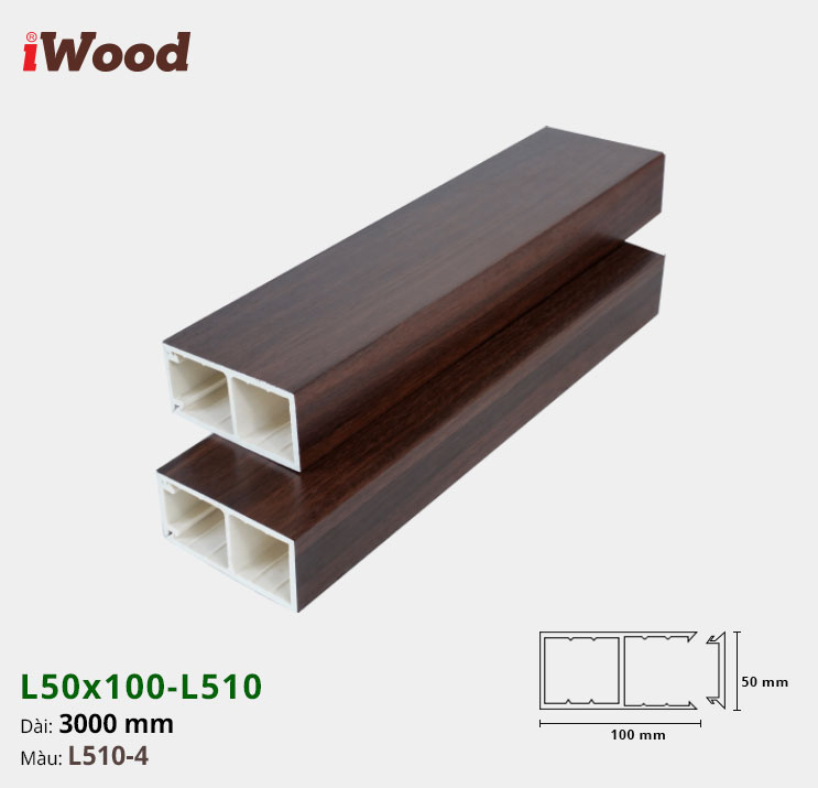 Lam Hộp Nhựa L50x100 Iwood L510-4