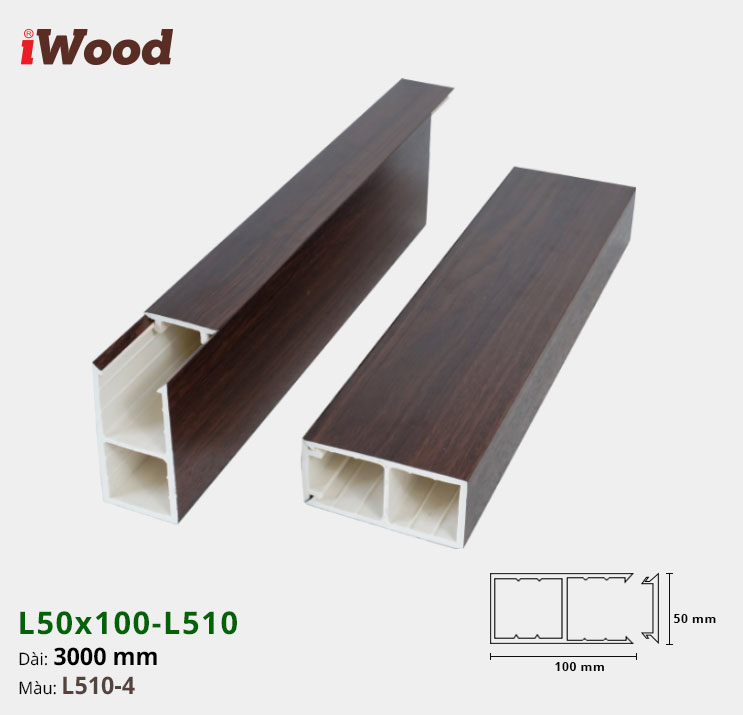 Lam Hộp Nhựa L50x100 Iwood L510-4