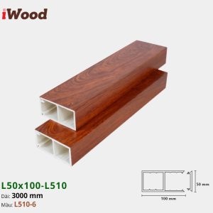 Lam Hộp Nhựa L50x100 Iwood L510-6