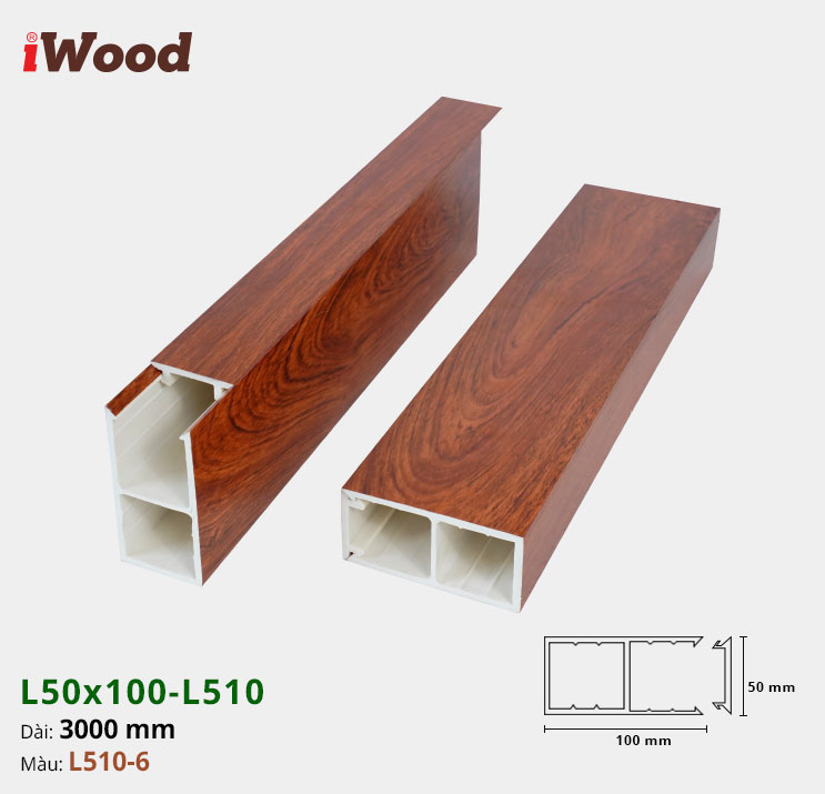 Lam Hộp Nhựa L50x100 Iwood L510-6