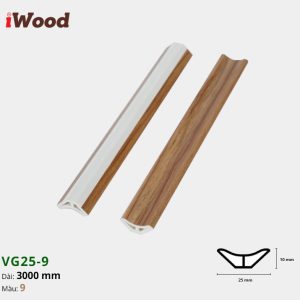 Nẹp Nhựa Góc Âm Iwood VG25-9