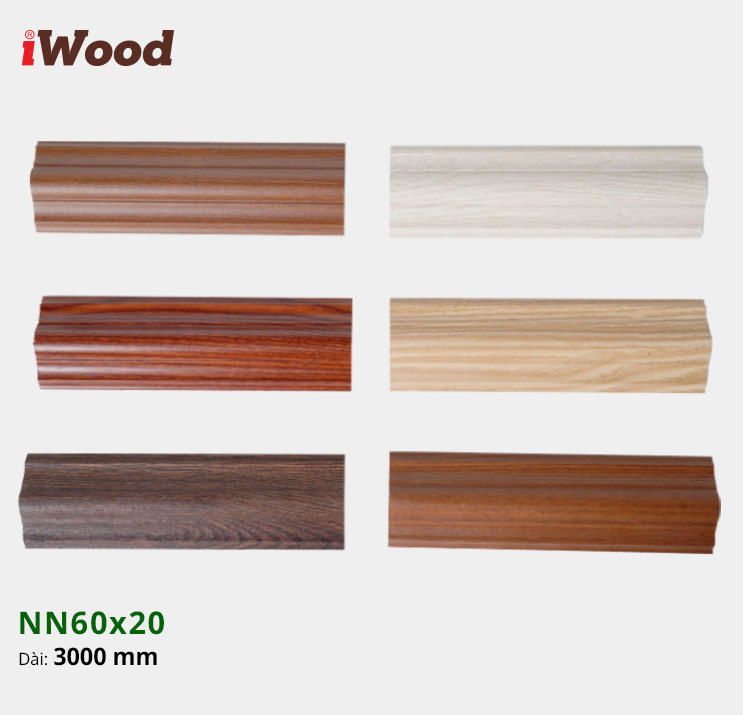 Nẹp Nhựa Nối Iwood NN60x20
