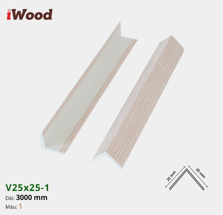 Nẹp Nhựa Iwood V25-1