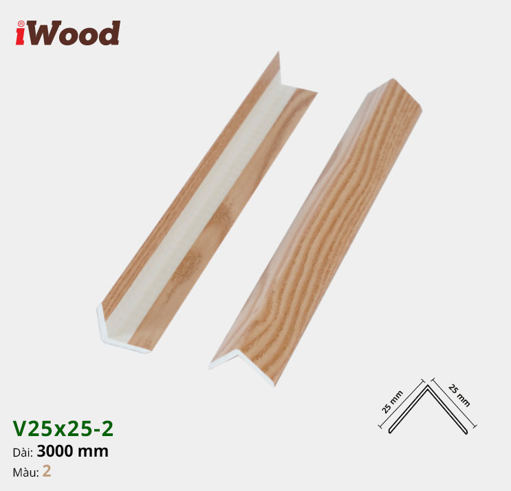 Nẹp Nhựa Iwood V25-2