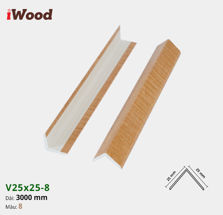 Nẹp Nhựa Iwood V25-8