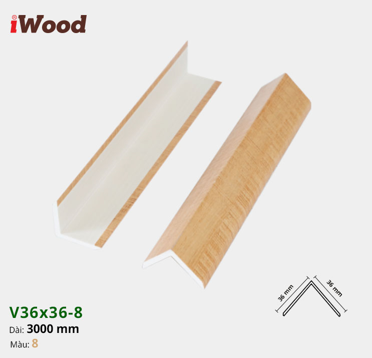 Nẹp Nhựa Iwood V36-8