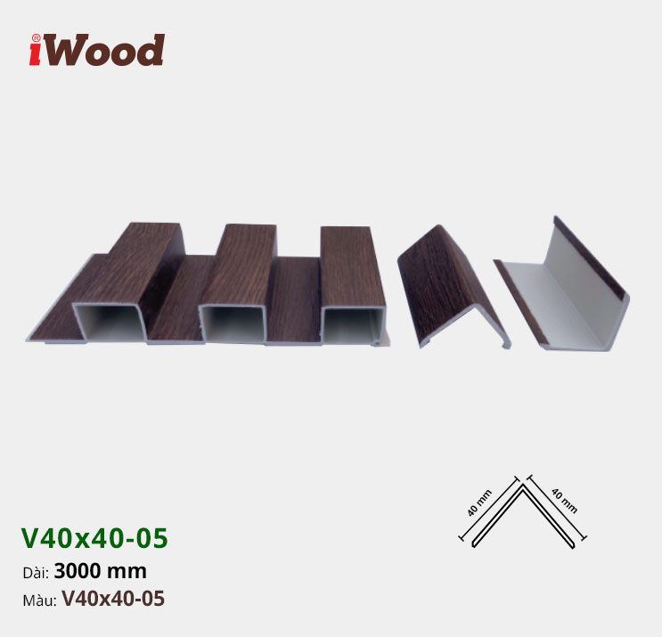 Nẹp Nhựa Iwood V40-5