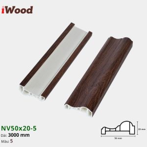 Nẹp Nhựa Viền Iwood NV50x20-5