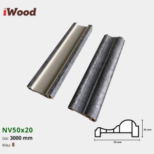 Nẹp Nhựa Viền Iwood NV50x20-8